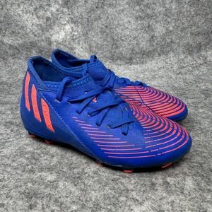 Adidas Predator Edge.3 FxG Jr Soccer Cleats Kids Size 13K Youth Blue‎ Boots Knit